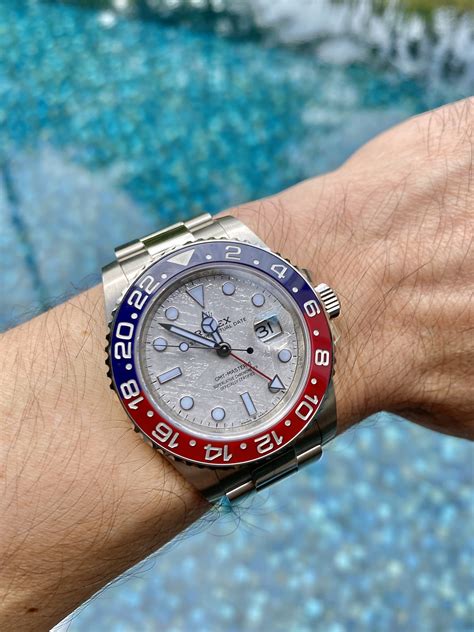 pepsi gmt master 2 meteorite dial.